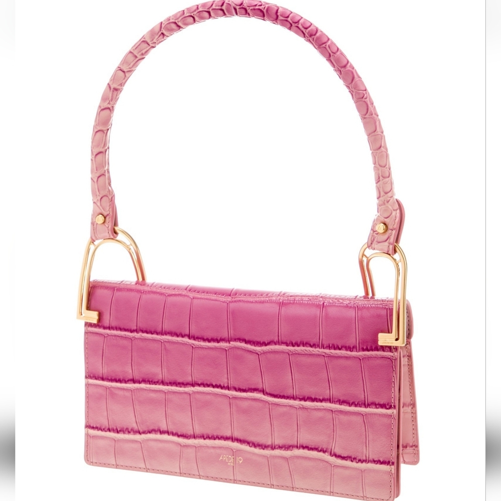 Apede Mod Croc Embossed Leather Bag